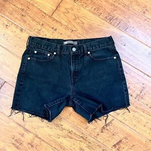 Levi's Black Denim Jean Shorts